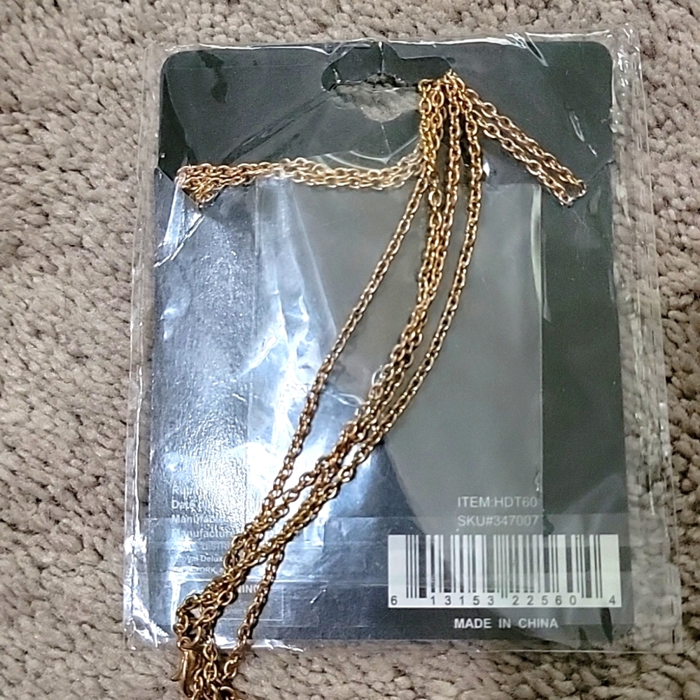 Fashion Jewelry Necklace and Ring Set - Gold Color - Picture 3 of 5